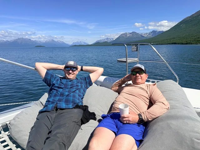 Guests relaxing on deck