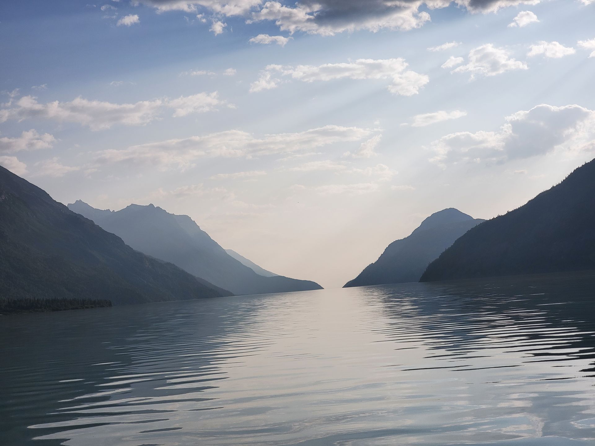 Little Lake Clark looking towards Lake Clark